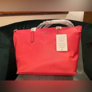 Kate Spade Kitt Large Tote Dark Watermelon Gelato
